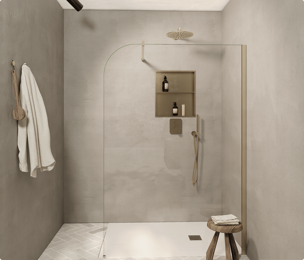 Vasque blanche, robinet noir et accessoires durables dans une salle de bains moderne. Tendances salle de bains 2026.