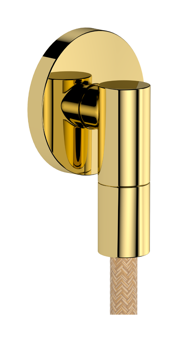 Hansgrohe Fixfit Fine S doucheslangaansluiting 1/2" Polished Gold Optic