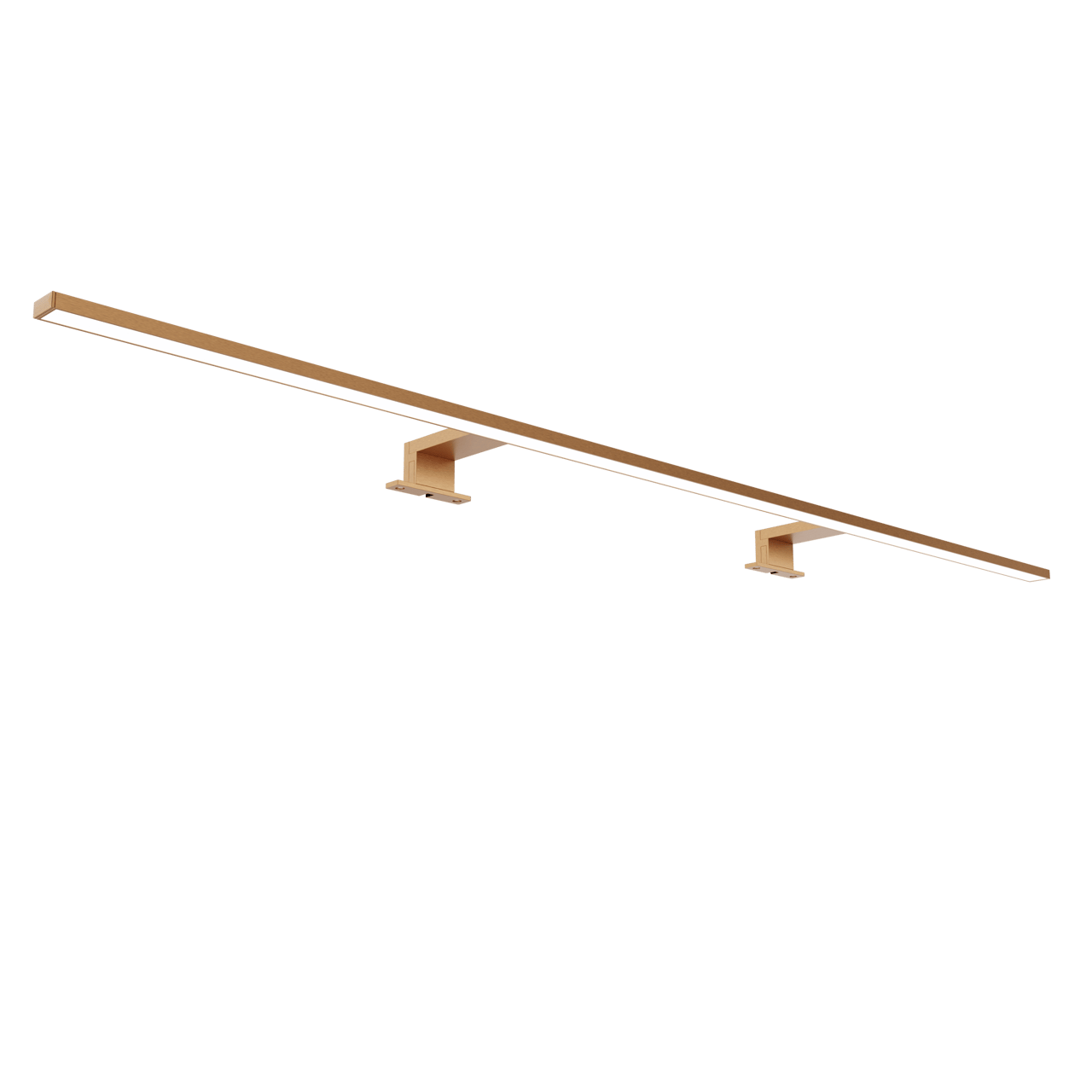 Luca Varess Cubico LED luminaire 120 cm Brushed RoseGold