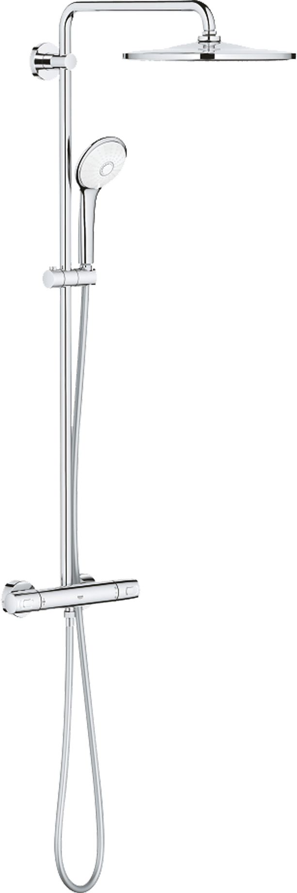 Grohe Euphoria System 310 colonne de douche de pluie mitigeur CoolTouch thermostatique Chrome Brillant