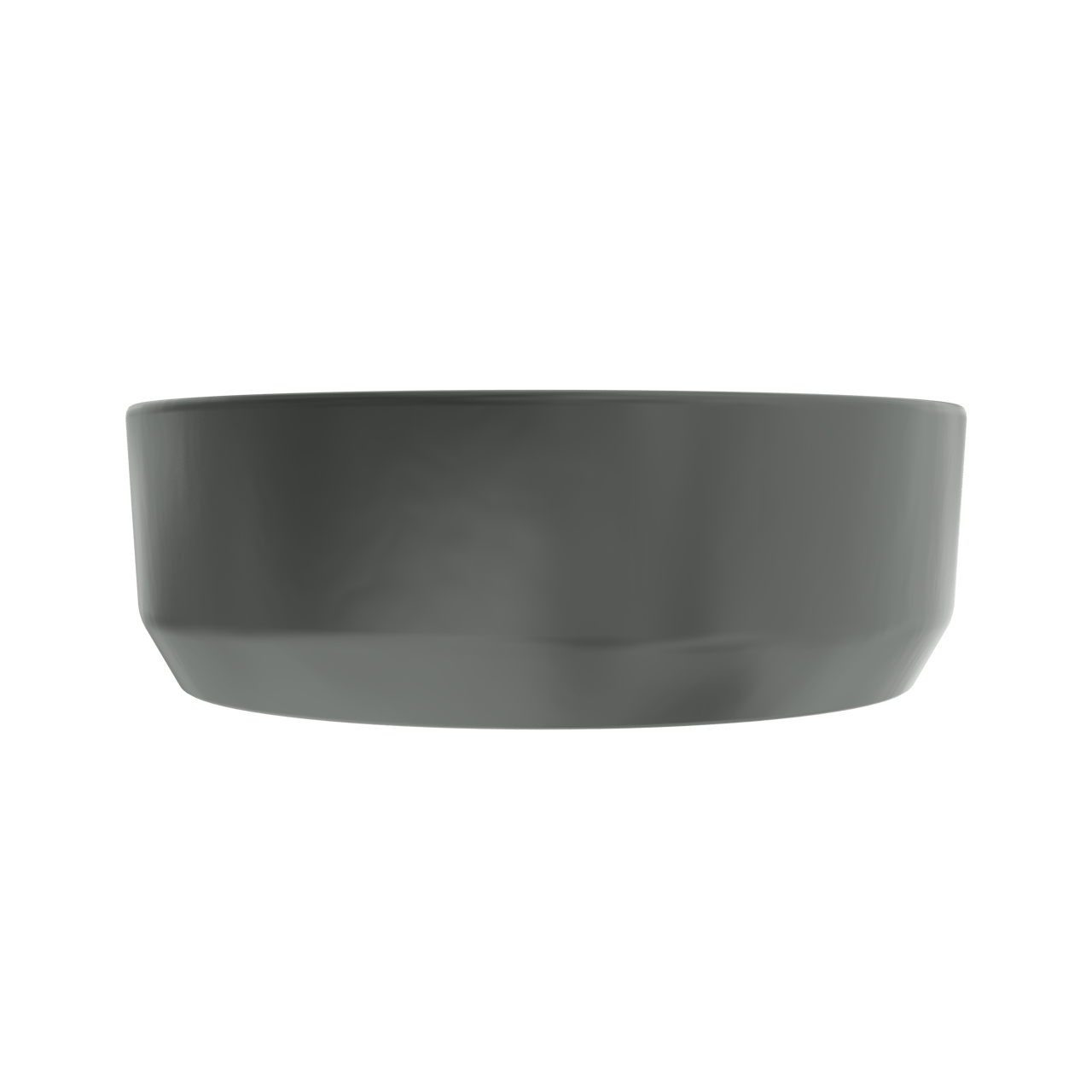 Luca Varess Perla Aufsatzwaschbecken: Schwarz Matte Keramik, rund, Ø 34 cm