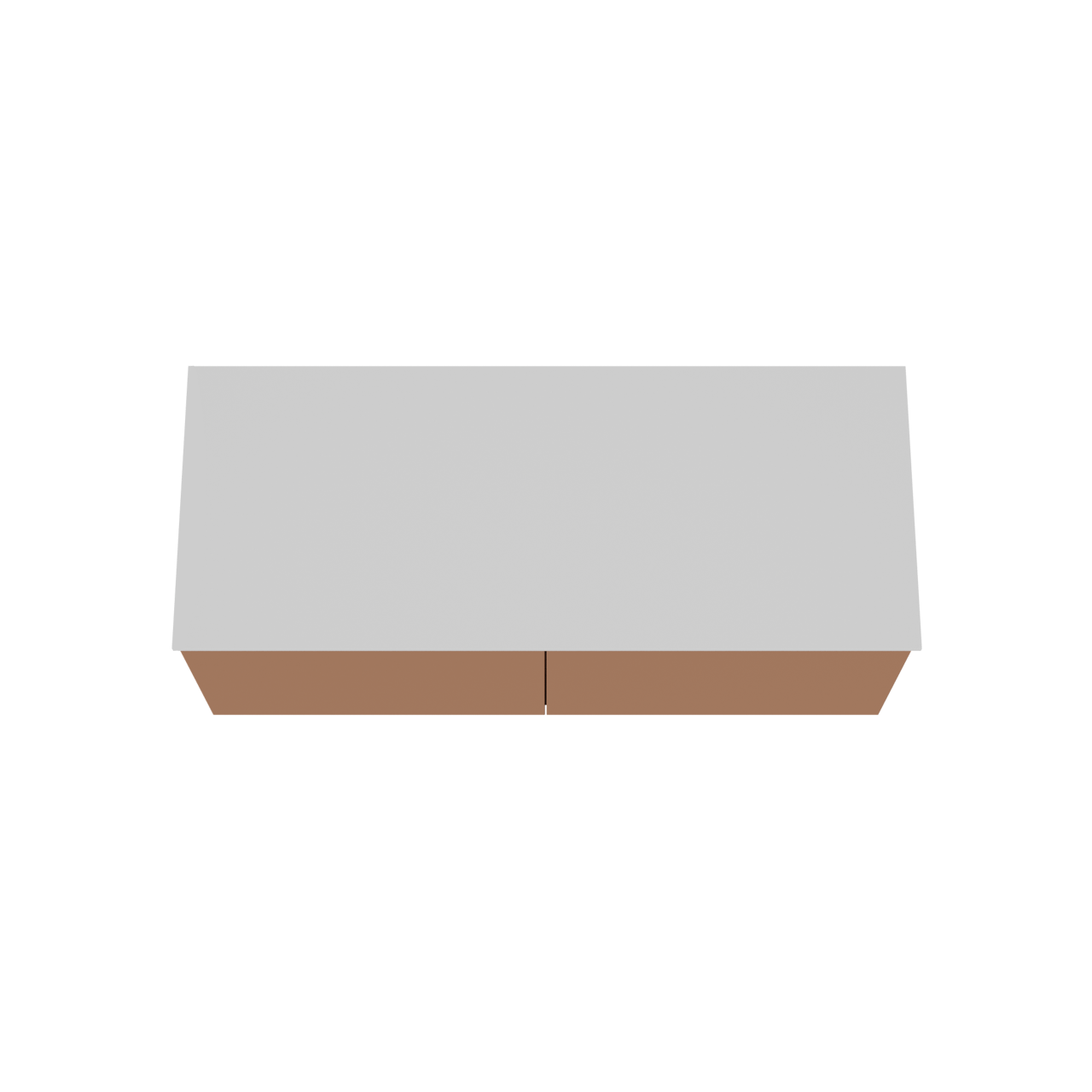 Balmani Sfera by Lucida meuble salle de bains suspendu 135 x 55 cm cotto avec Stretto tablette simple ou double en solid surface blanc mat