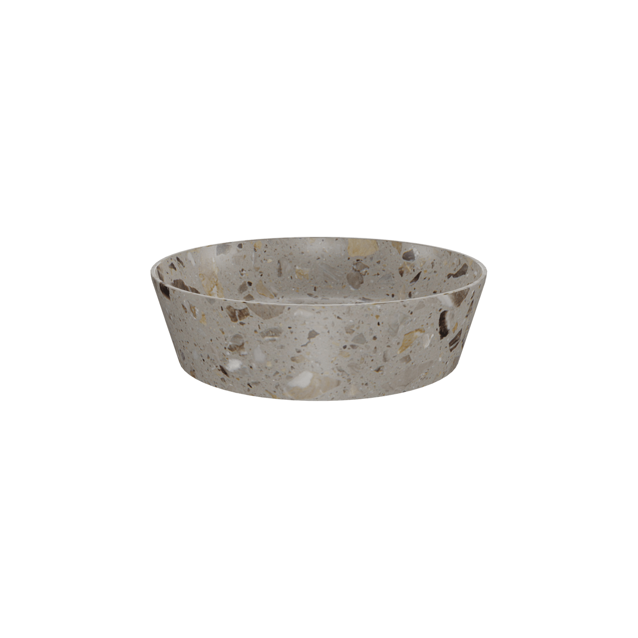 Balmani Still vasque à poser terrazzo greige rond Ø 38 cm