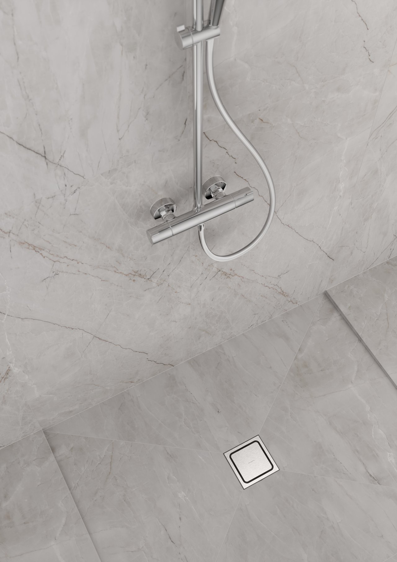Hansgrohe RainDrain Spot Duschrinne 15cm RSV Look