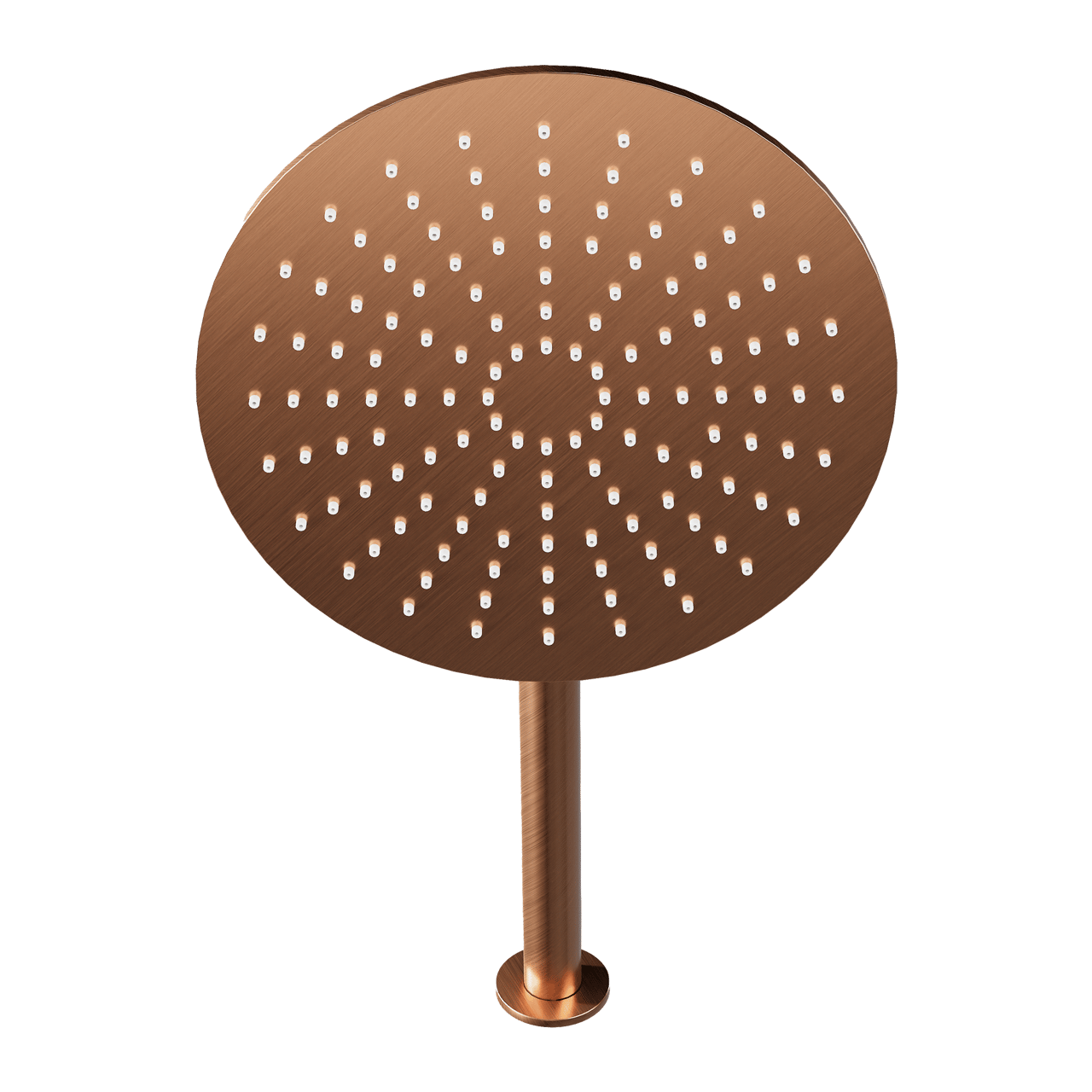 Blaufoss Round 300 Regendusche Duschkopf: Rund, Wandmontage, 30 cm, Brushed Rosegold