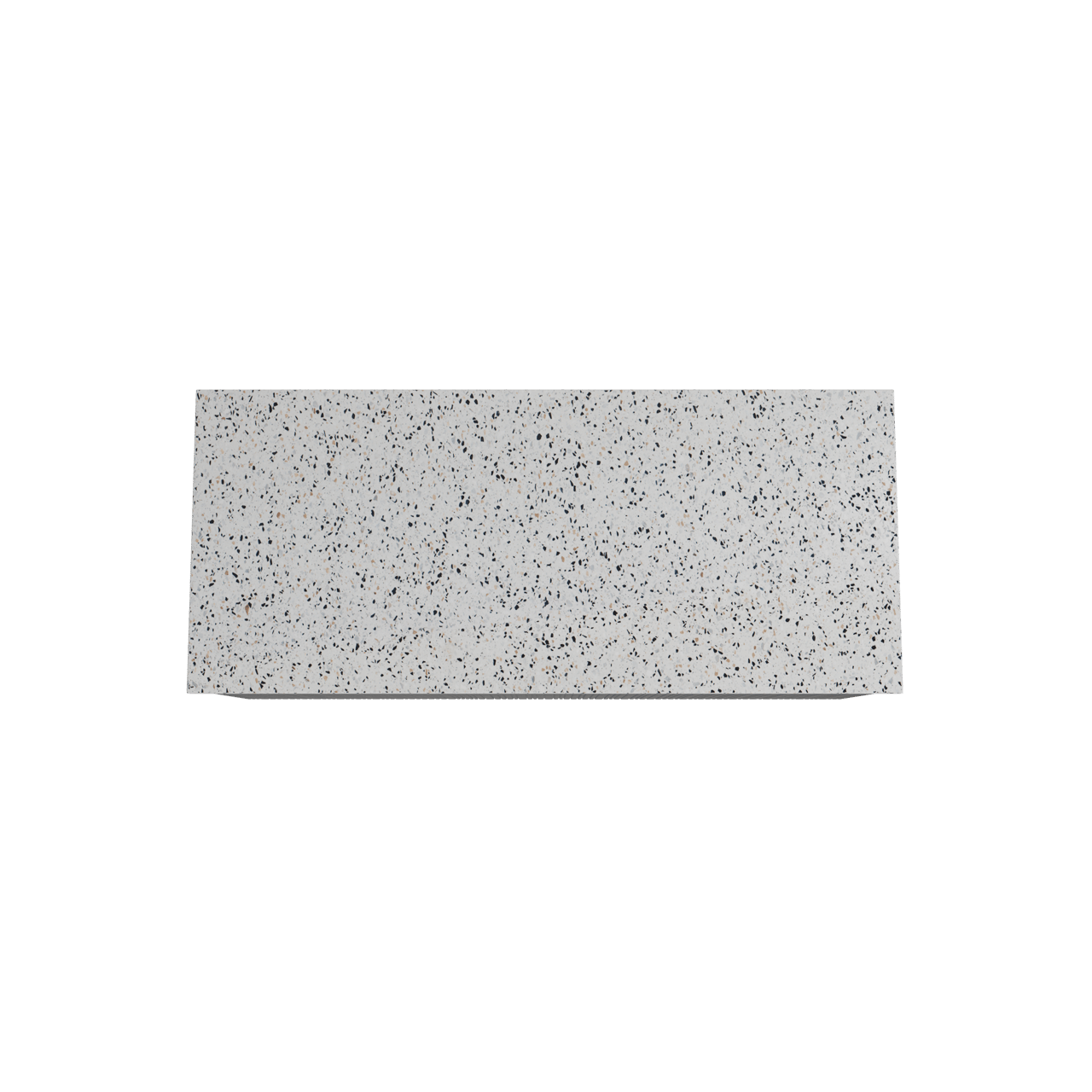 Storke Ribs zwevend badmeubel 120 x 52 cm zwart eiken met Tavola enkel of dubbel wastafelblad in mat wit/zwart terrazzo, Verticale asymmetrische rechte ribbel