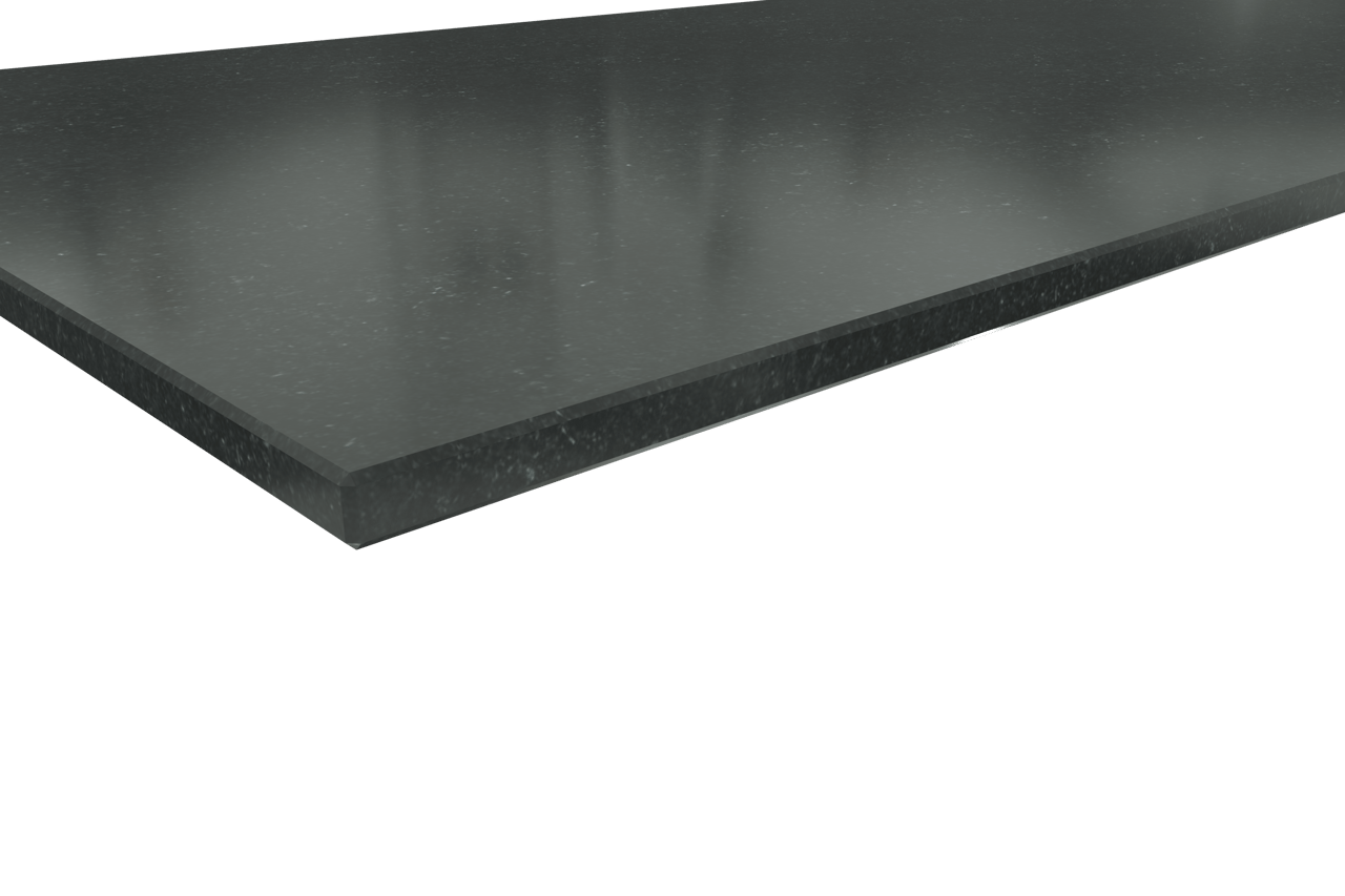Balmani Stretto Einzel- oder Doppelwaschtischplatte, Granit poliert, 150 x 55 cm