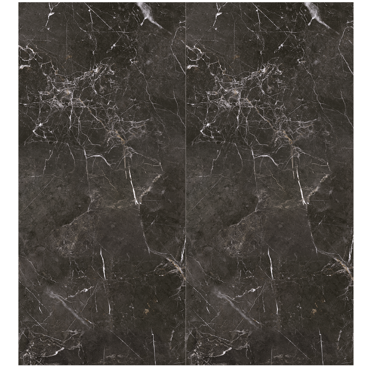 Florris Milano SPC Wandpaneele, 2 Stück, 120x260cm, Marble Black Gloss