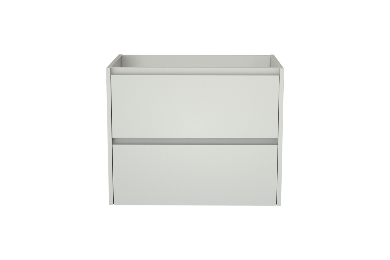 Storke Seda meuble sous-lavabo suspendu 75 x 52 cm blanc mat 2 tiroirs