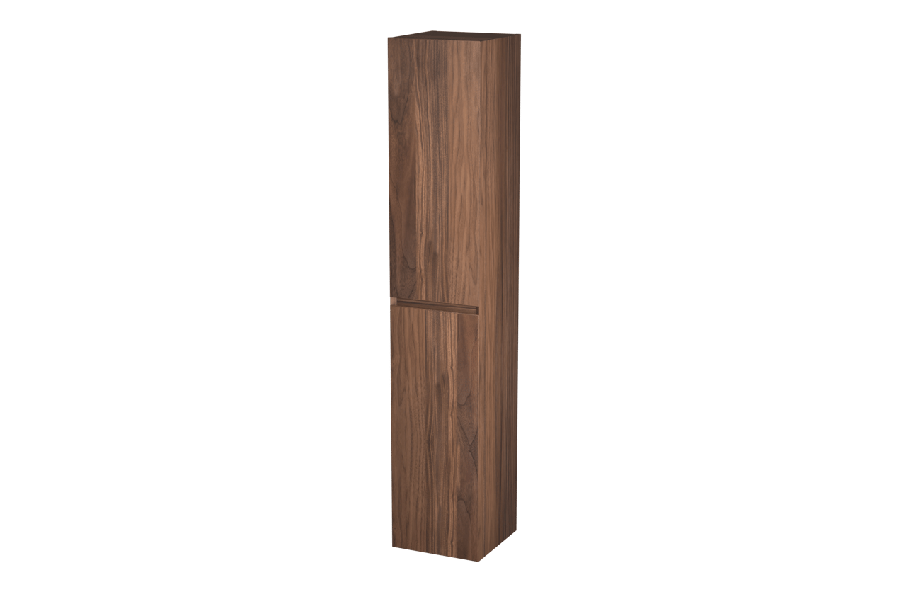 Balmani Idra by Mitra Badhochschrank: Hängend, Nussbaum, Furnierholz, 35 x 35 x 169 cm