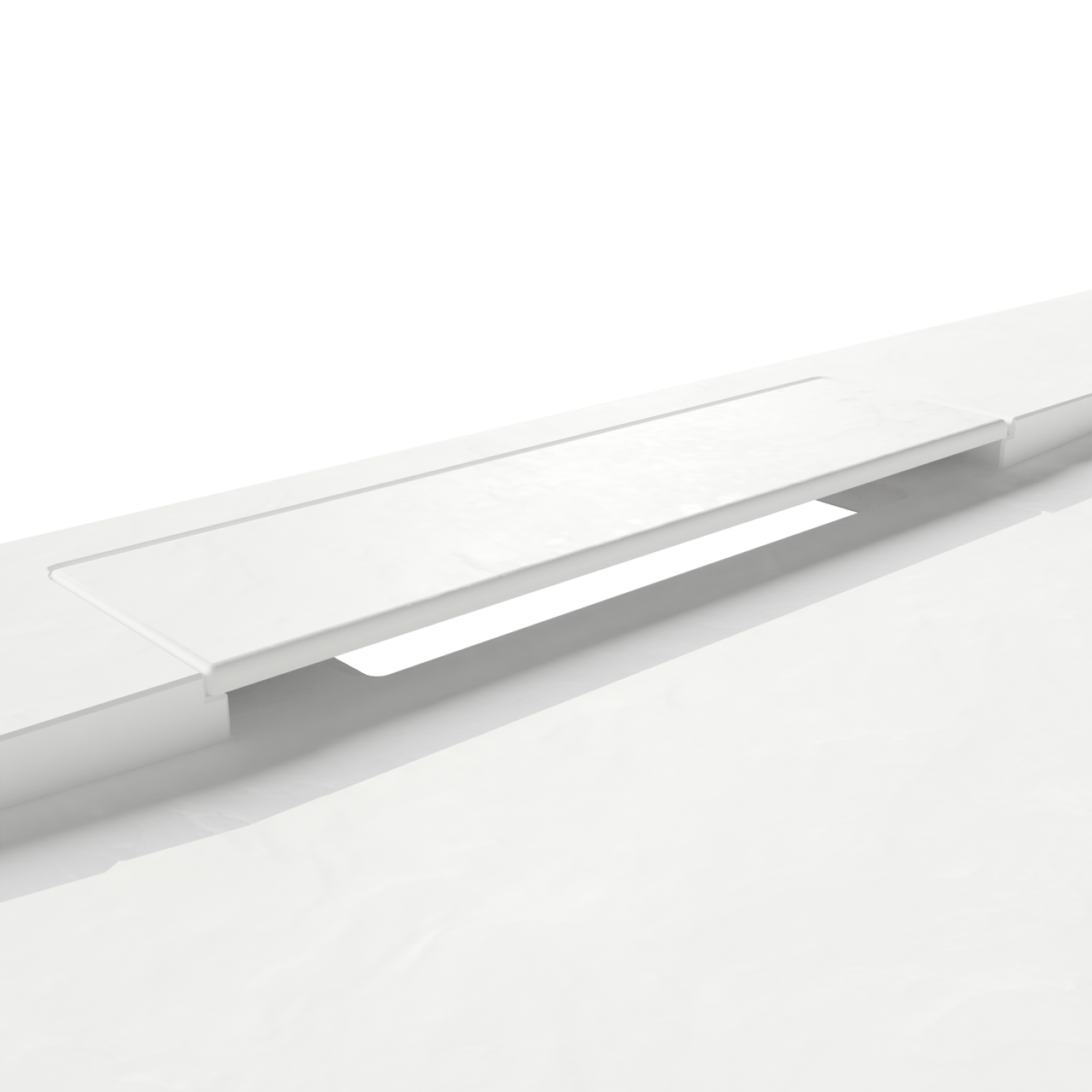Balmani Dolce Duschwanne: 140 x 90 cm, Solid Surface, Weiß matt