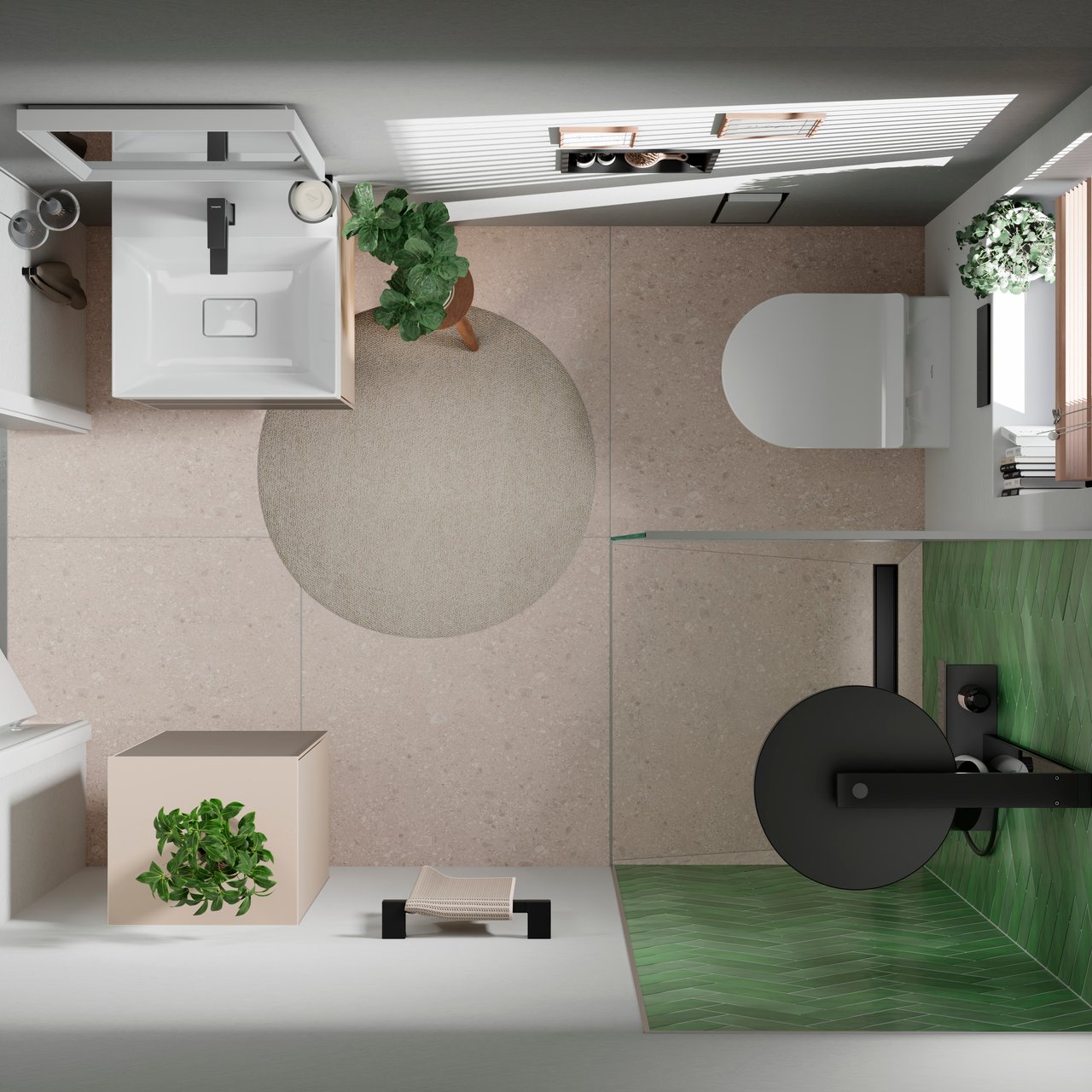 Hansgrohe XtraStoris Einbaunischen schwarz matt