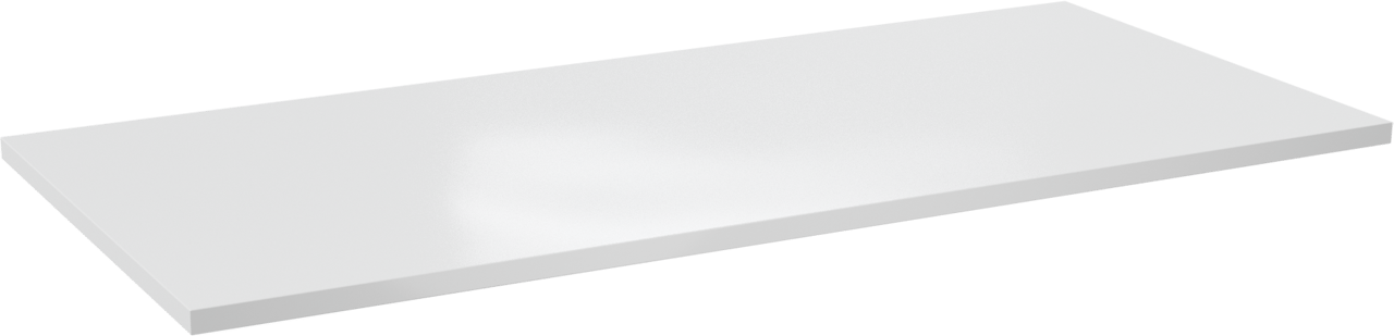 Linie Lado tablette simple ou double marbre composite Blanc Brillant 100 x 46 cm