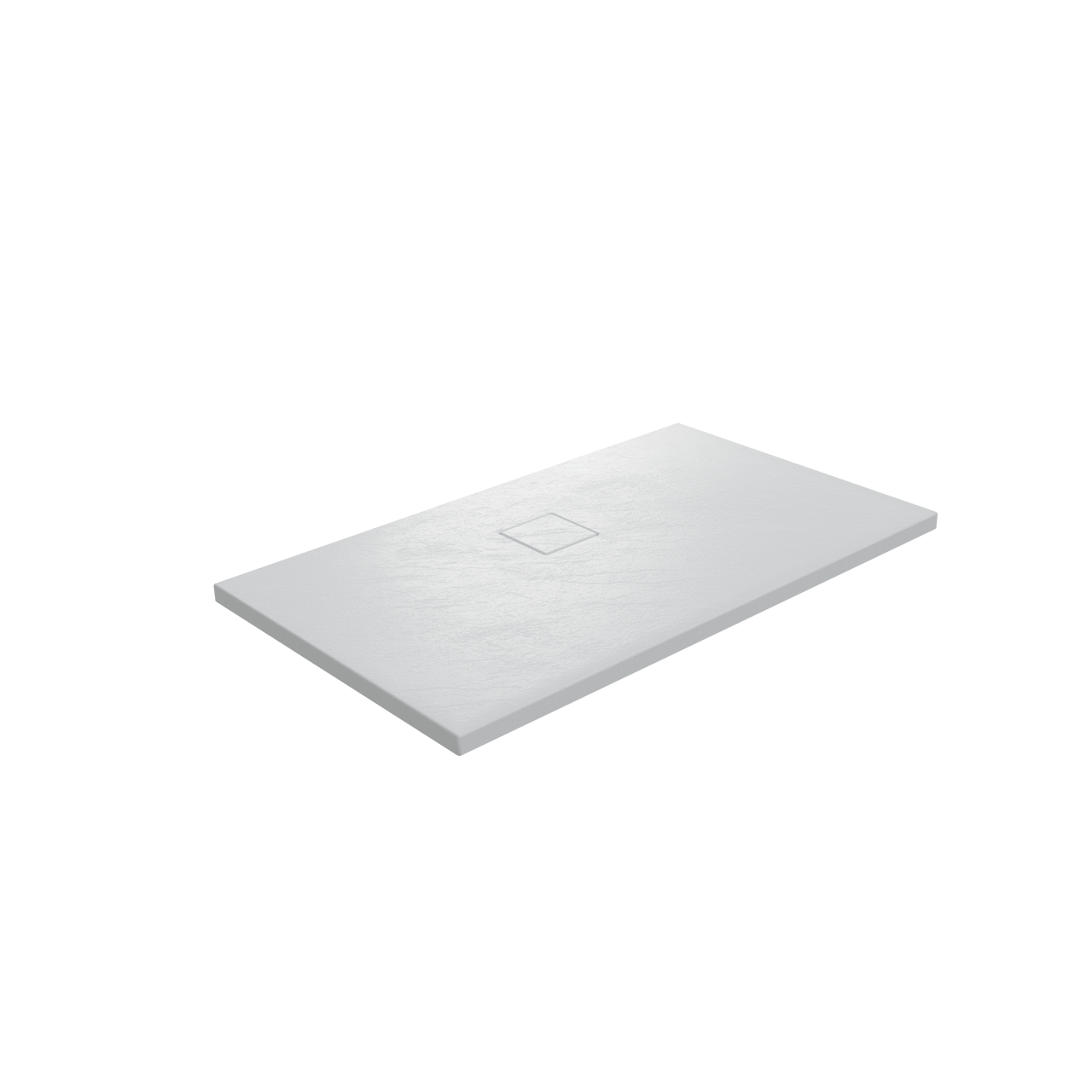 Linie Rumba receveur de douche 120 x 80 cm acrylique blanc mat structure en ardoise