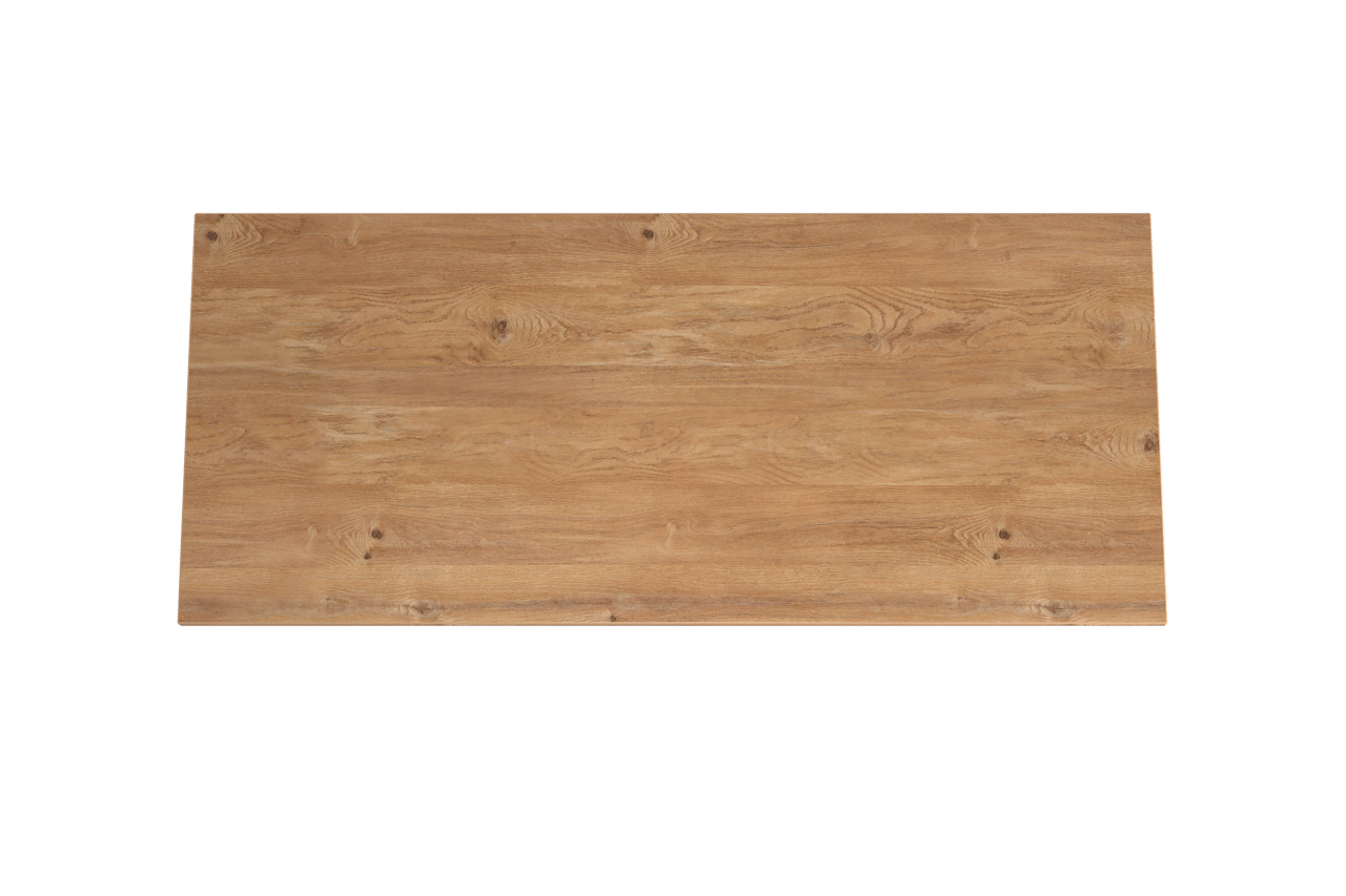 Storke Panton Einzel- oder Doppelwaschtischplatte, Melamin in roher Eiche, 120 x 52 cm