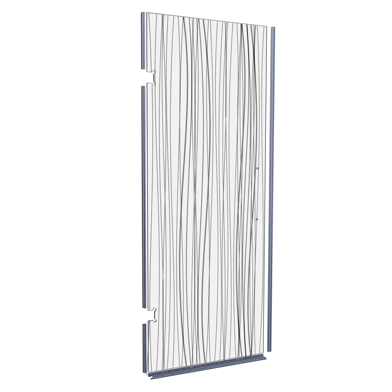 Balmani Modular Panneau en verre et joints pour porte de douche 841 mm Mikado, coating inclus
