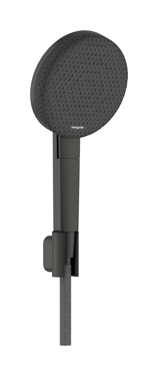 Hansgrohe Raindance Alive Select S 125 kit douchette 3 fonctions de jet Brushed Black Chrome