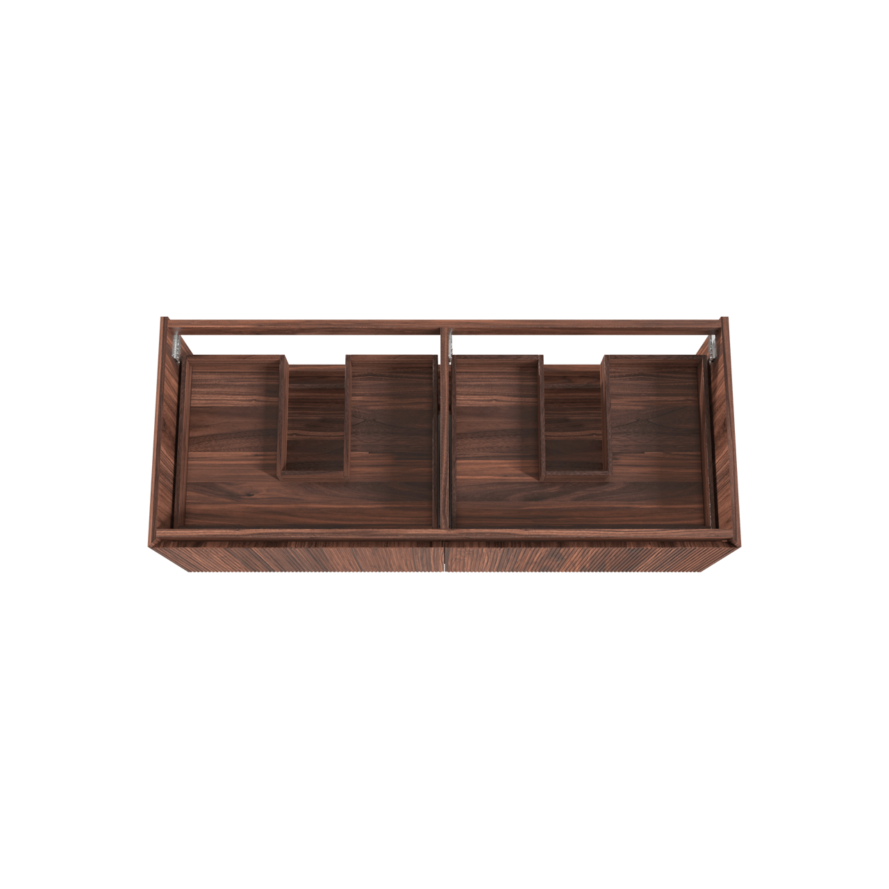 Balmani Fila by Mitra zwevende wastafelonderkast 135 x 55 cm fineer notelaar 4 lades