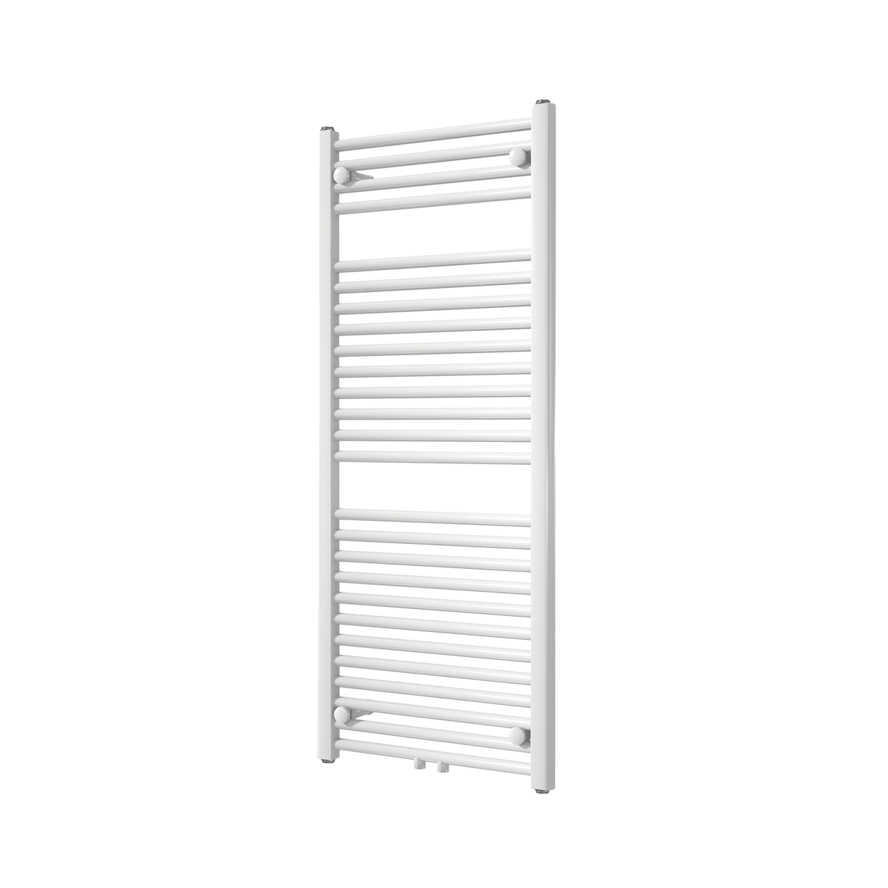 Vipera Kanza sèche-serviettes Simple 50 x 120 cm chauffage électrique blanc brillant raccordement latéral et central possible 500W, résistance incluse
