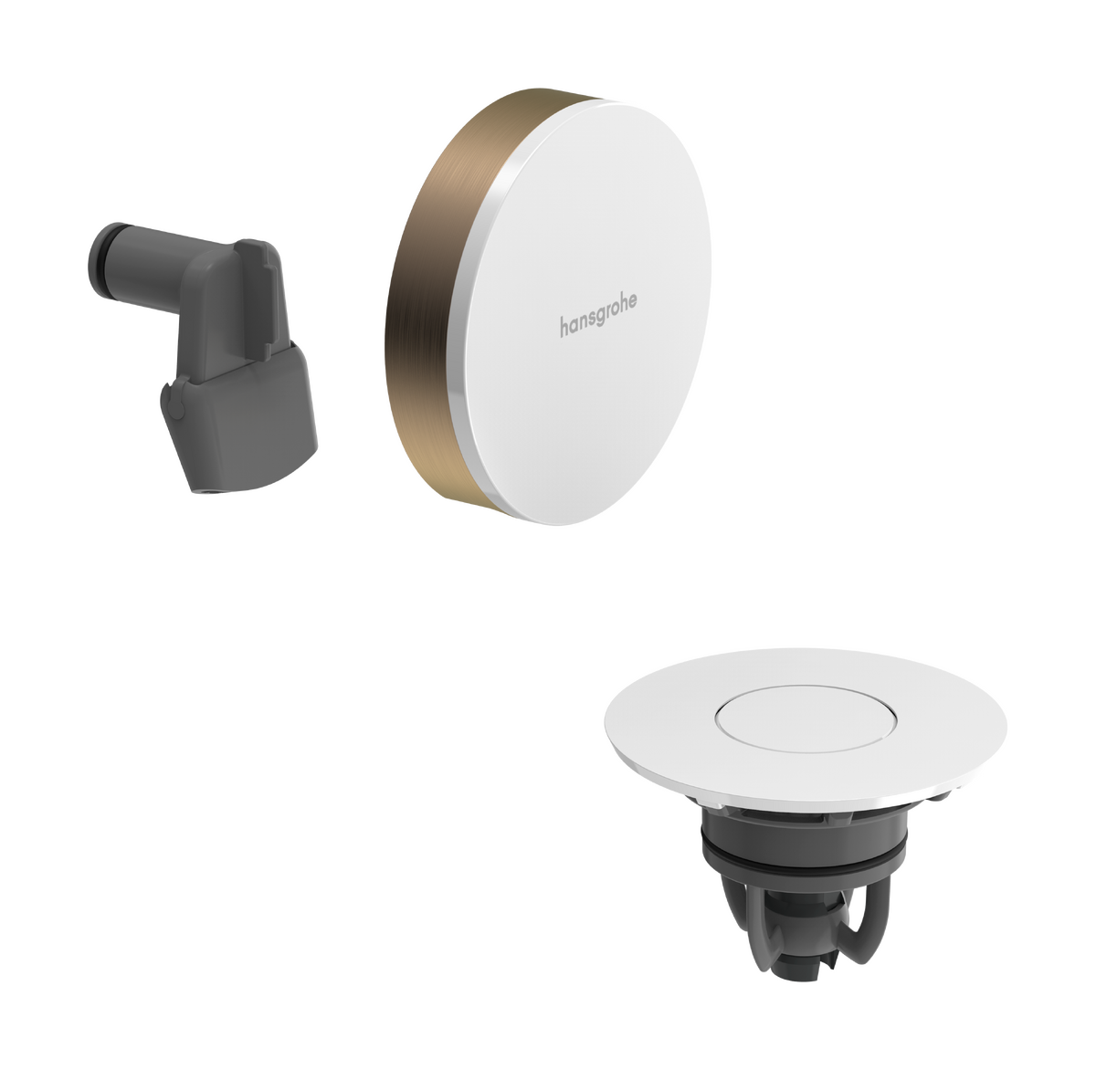 Hansgrohe Exafill Fertigset Wanneneinlauf, Ablauf- und Überlaufgarnitur Brushed Bronze