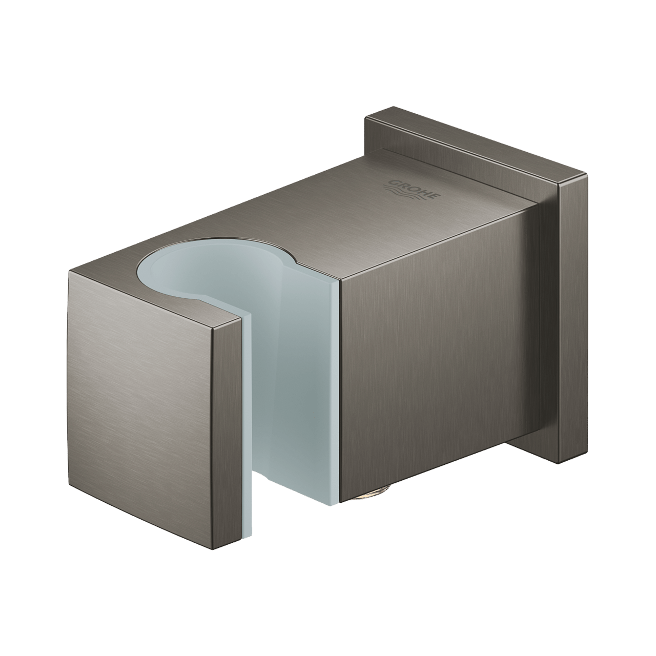 Grohe Euphoria Cube Douchekophouder met doucheslangaansluiting 1/2" brushed hard graphite