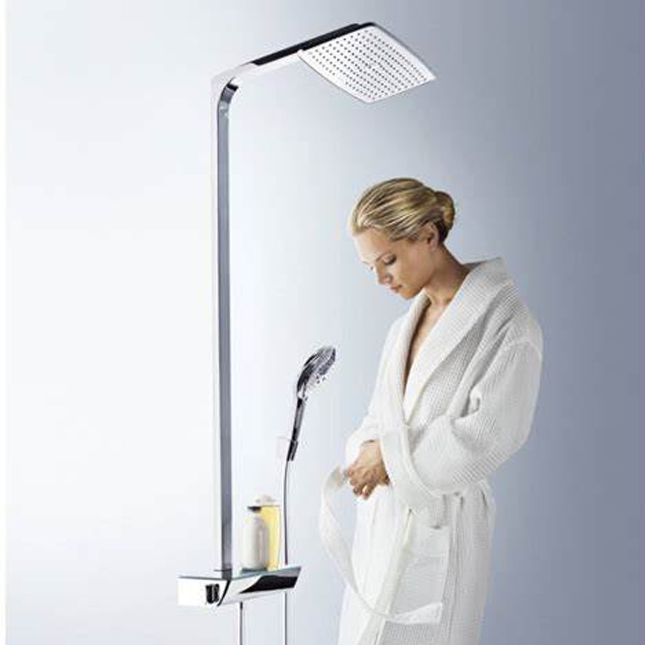 Hansgrohe Raindance Select E 360 thermostatische tablet regendoucheset Glanzend Chroom