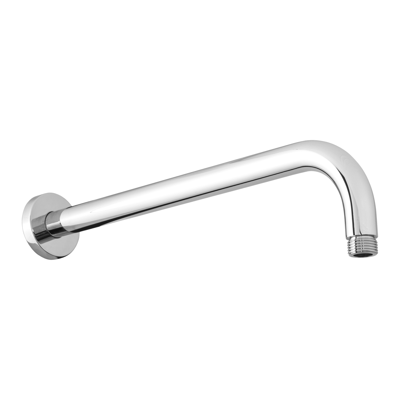 Blaufoss Round bras de douche mural 38 cm chrome brillant