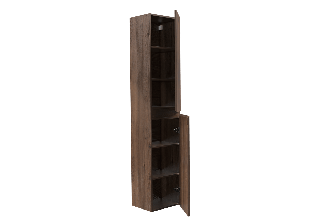 Linie Lado hängender Hochschrank braune eiche 35 x 30 x 170 cm