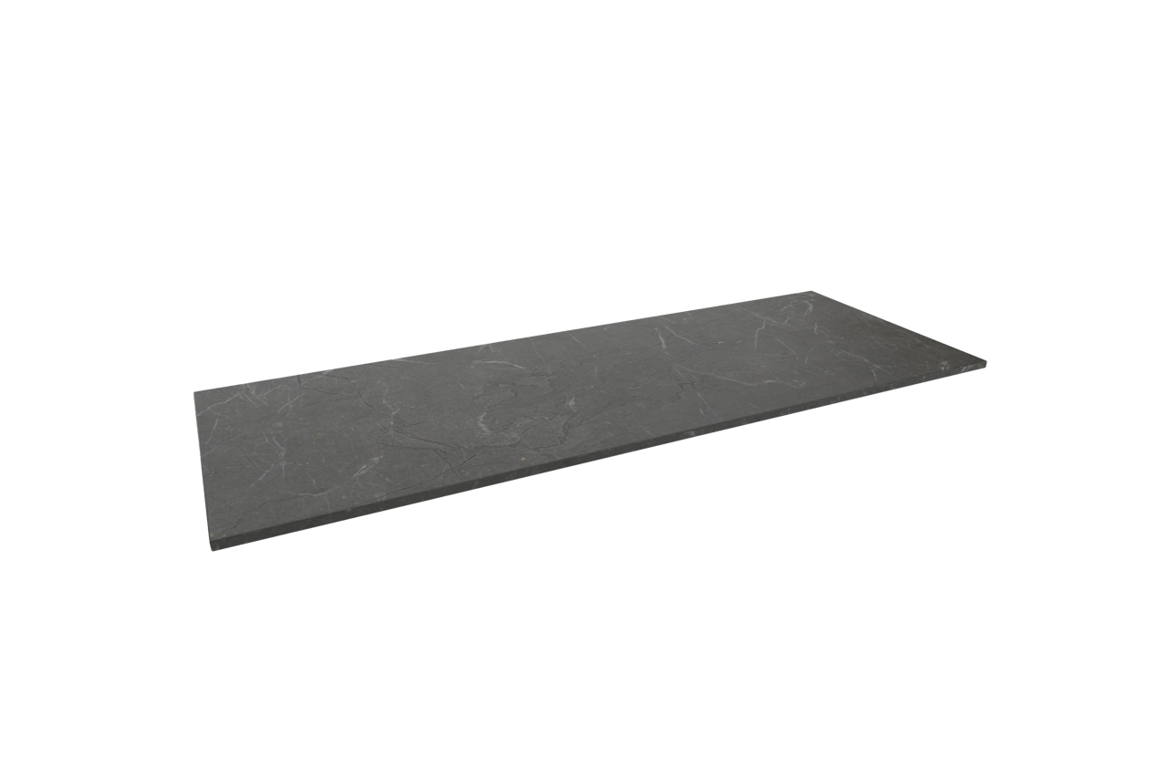 Balmani Stretto enkel of dubbel wastafelblad Pietra Grey marmer 150 x 55 cm