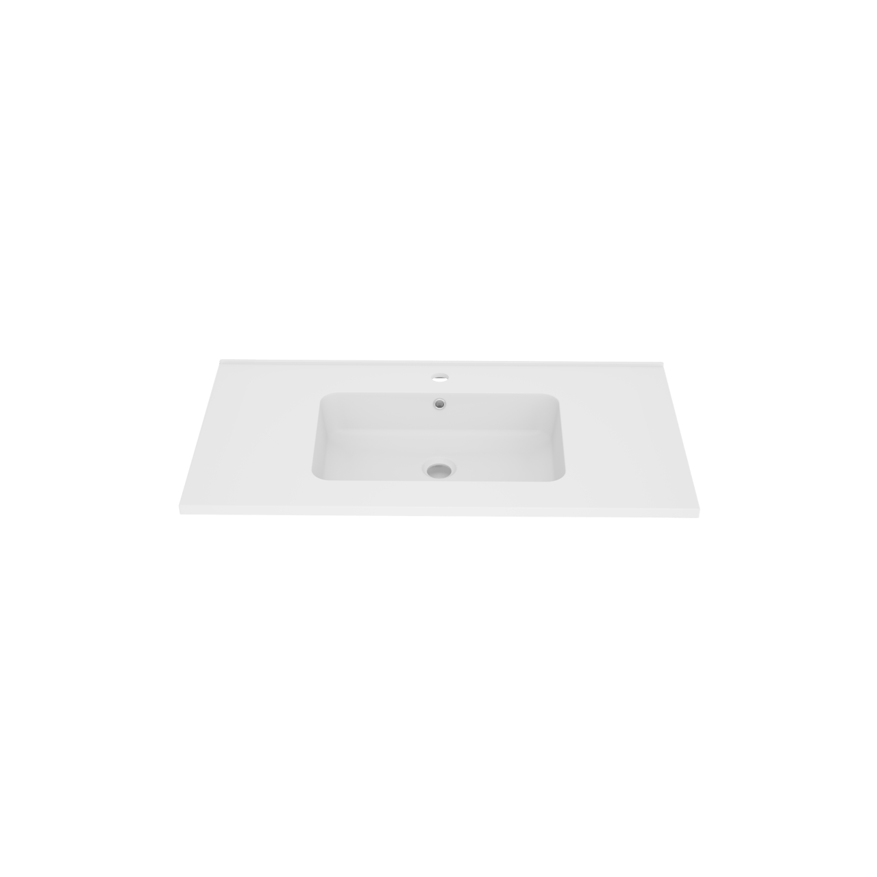 Linie Vano plan simple marbre composite mat 90 x 46 cm