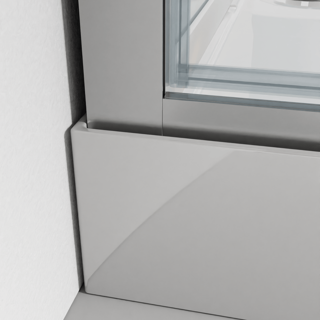 Luca Varess Talan complete douchecabine met draaideuren 90 x 90 cm helder glas mat chroom profiel