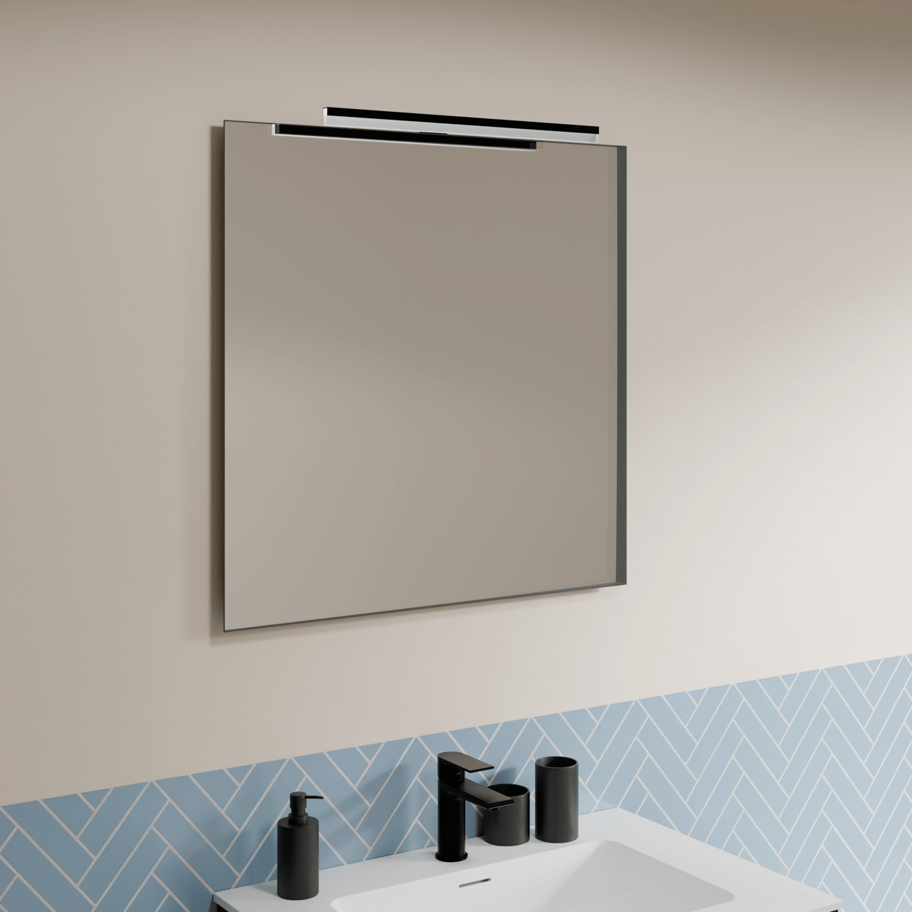 Luca Varess Serena LED luminaire 50 cm noir