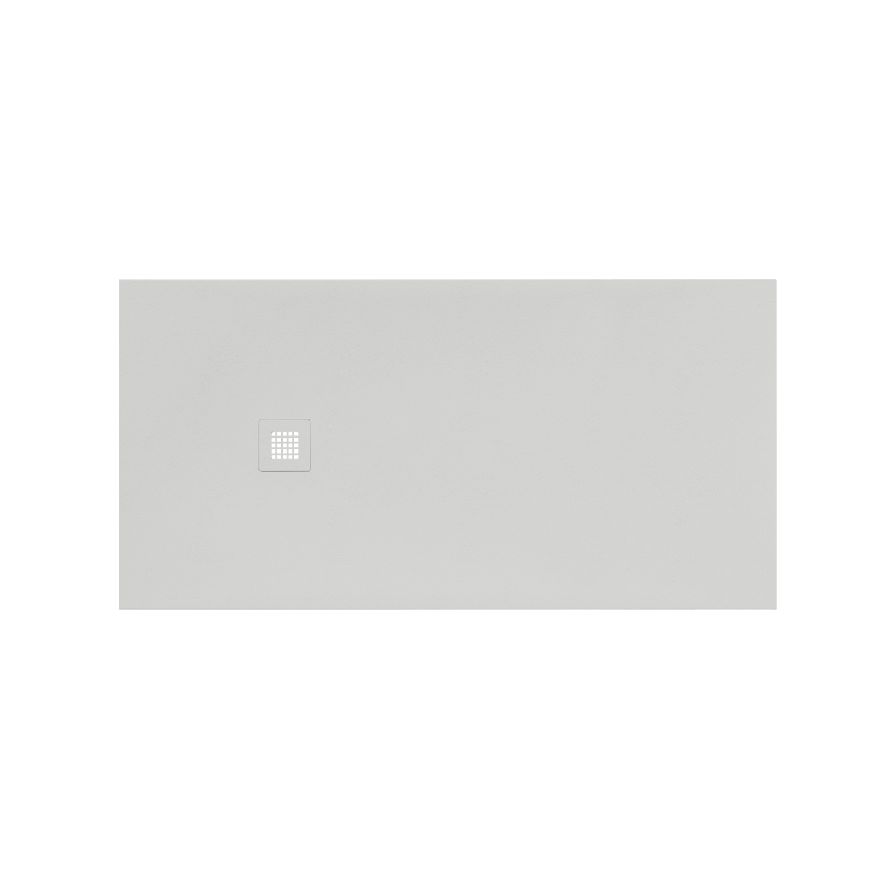 Luca Varess Classy receveur de douche 160 x 80 cm marbre composite blanc mat structure rock