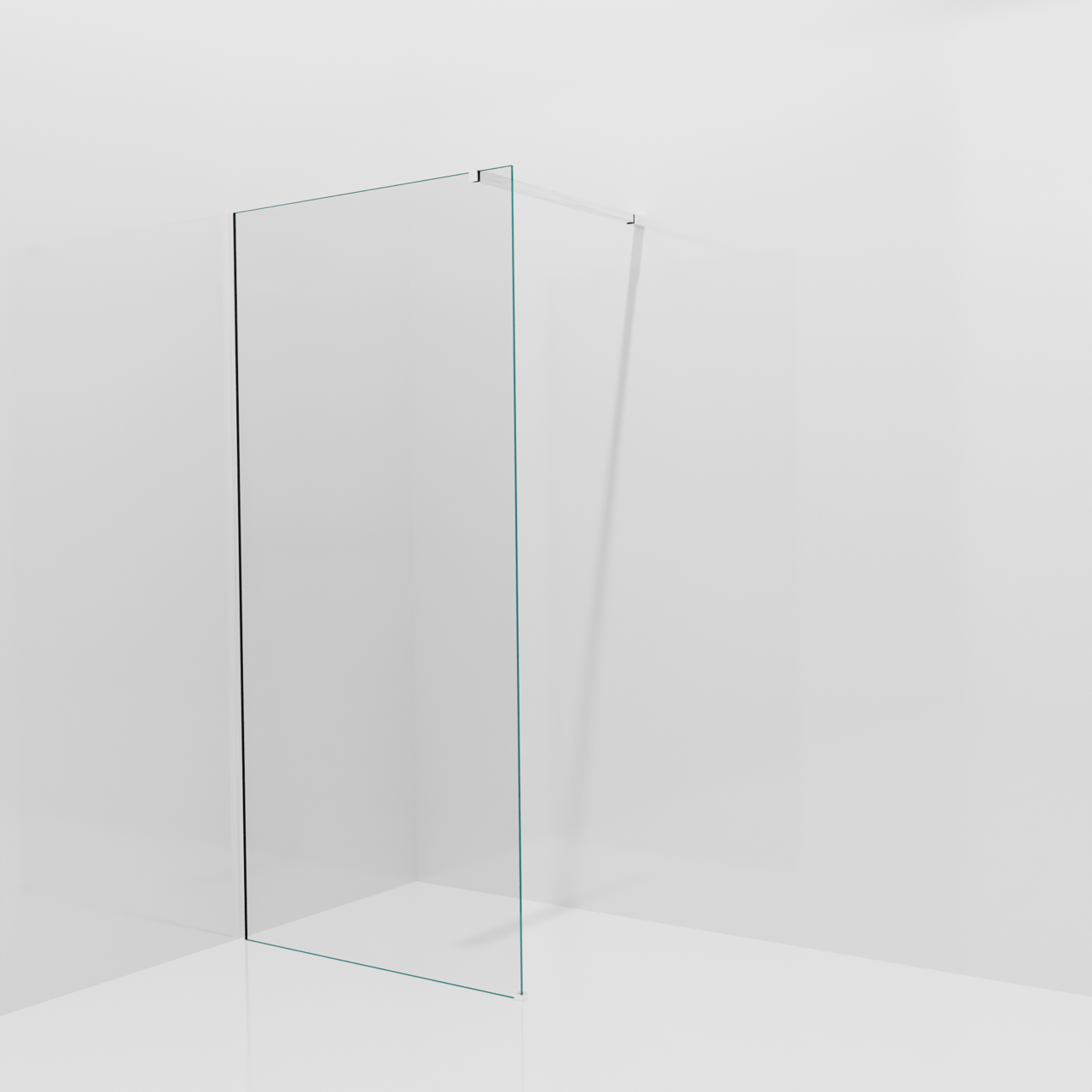 Balmani Modular Walk-In Dusche: 100 x 200 cm, Klarglas, inklusive Coating, Profil Chrom glänzend