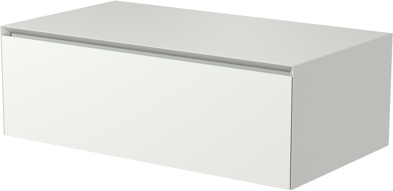Balmani Mitra Elements meuble sous-vasque suspendu 90 x 50 cm blanc mat 1 tiroir