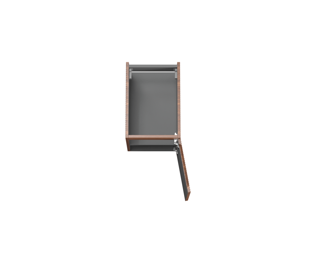 Storke Ribs meuble sous-vasque suspendu 35 x 52 cm noyer
