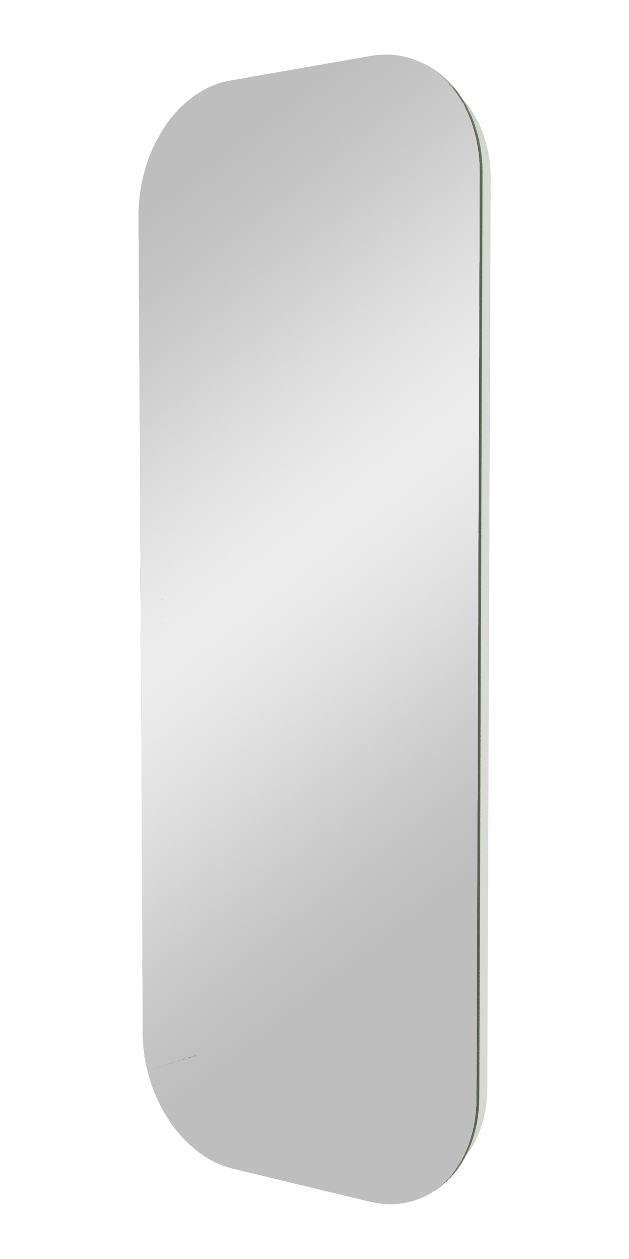 Balmani Giro Arcato Badspiegel mit Beleuchtung: Abgerundete Ecken, 41 x 108 cm, mit Anti-Beschlag Spiegelheizung