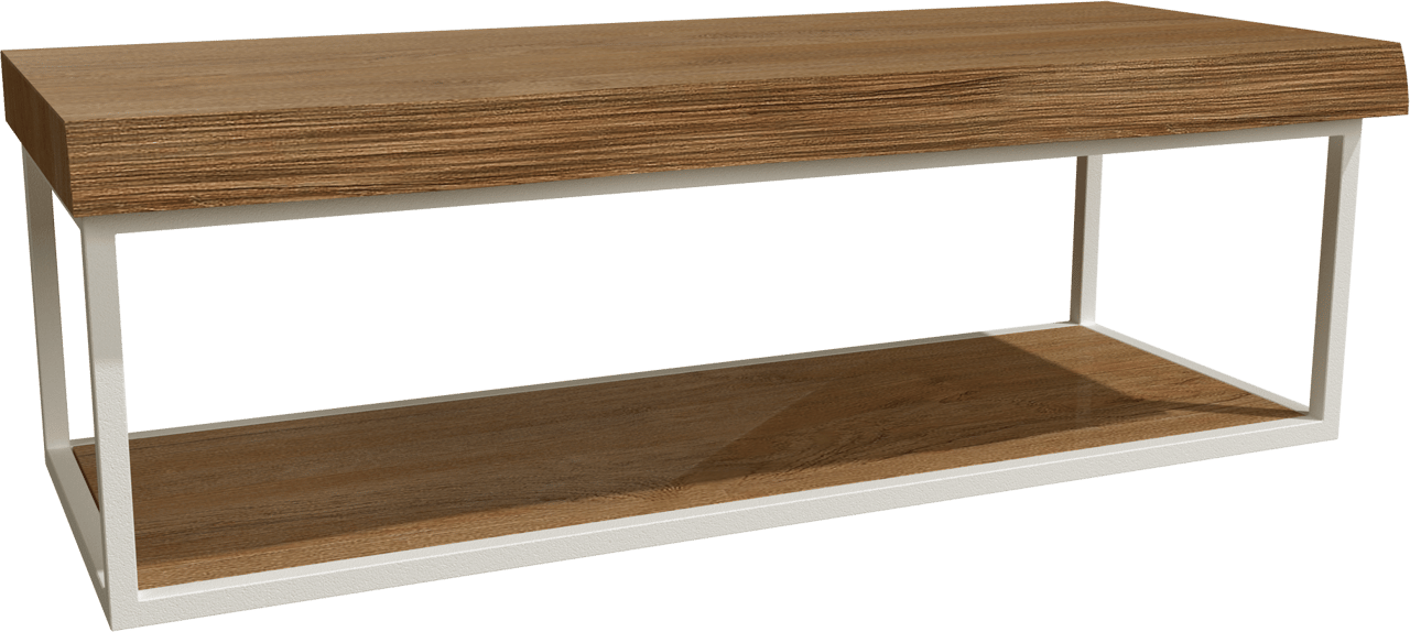 Balmani Life Edge Mini handenwasser 55 x 22,5 cm teak met witte frame