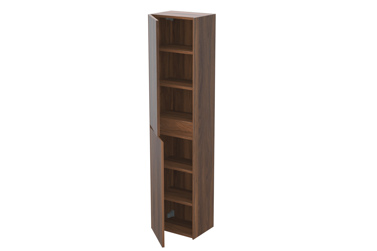 Storke Edge zwevende badkamerkast notelaar 40 x 30 x 170 cm