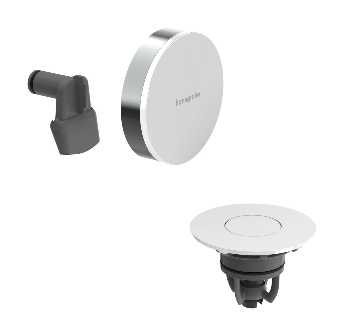 Hansgrohe Exafill set de finition garniture de remplissage, vidage et trop-plein baignoire Chrome Brillant
