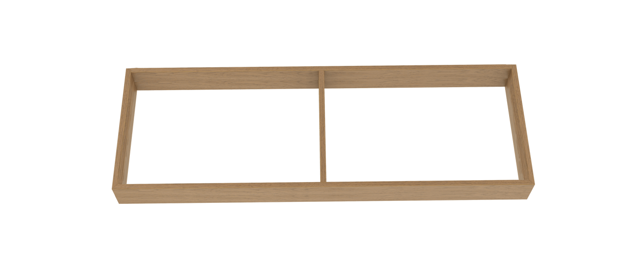 Balmani Legno socle pour meuble sous-vasque chêne vieilli 150 x 52,5 cm