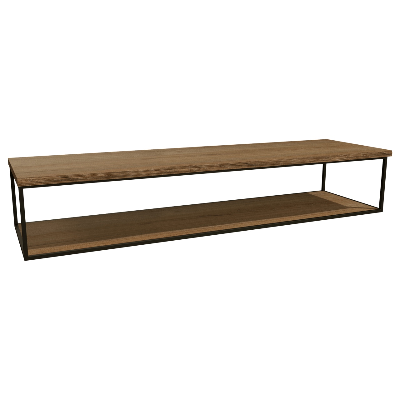 Balmani Life Edge tablette simple ou double teck massive avec frame noir 180 x 50 cm