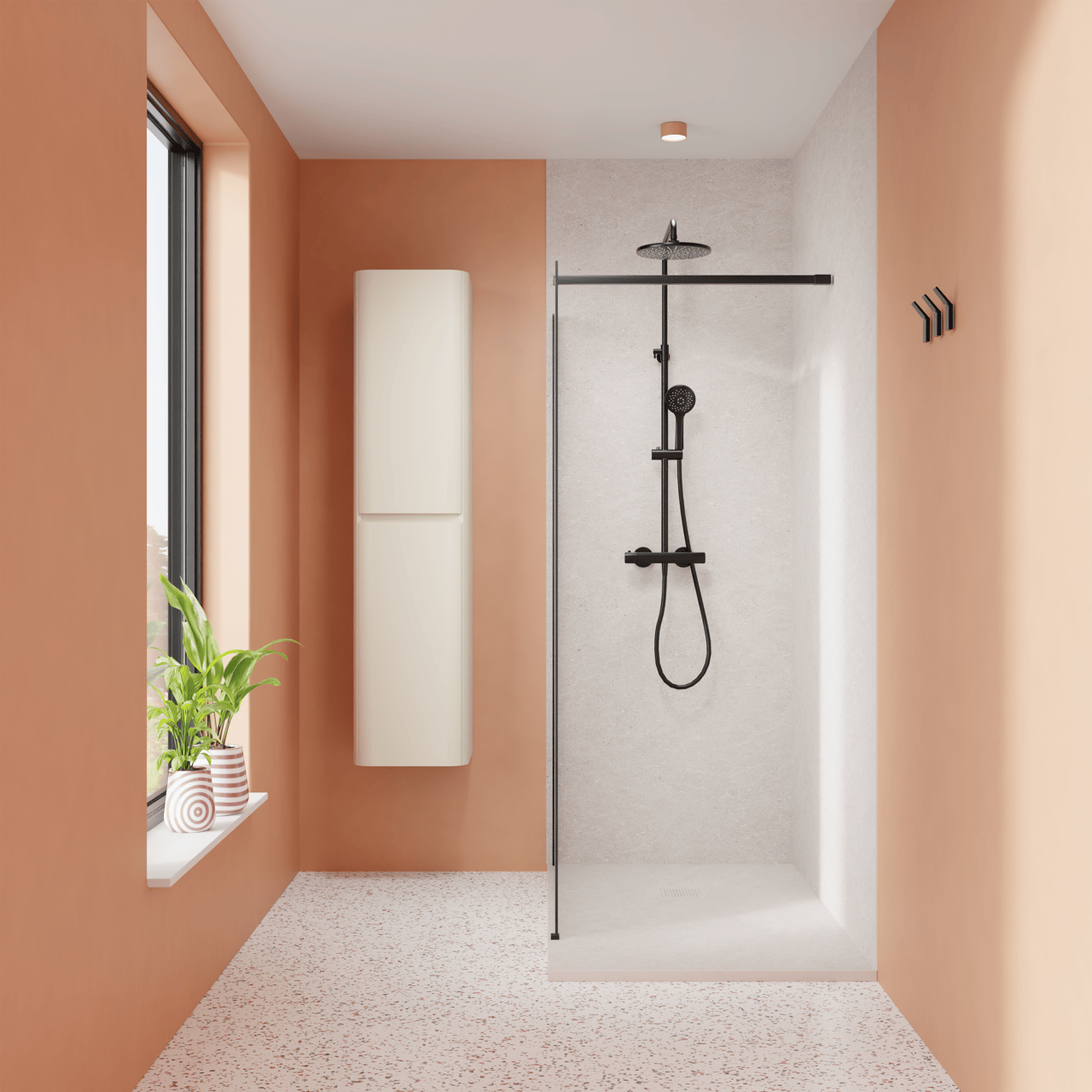 Luca Varess Suite douchebak 140 x 90 cm composietmarmer Dizzy Pearl 