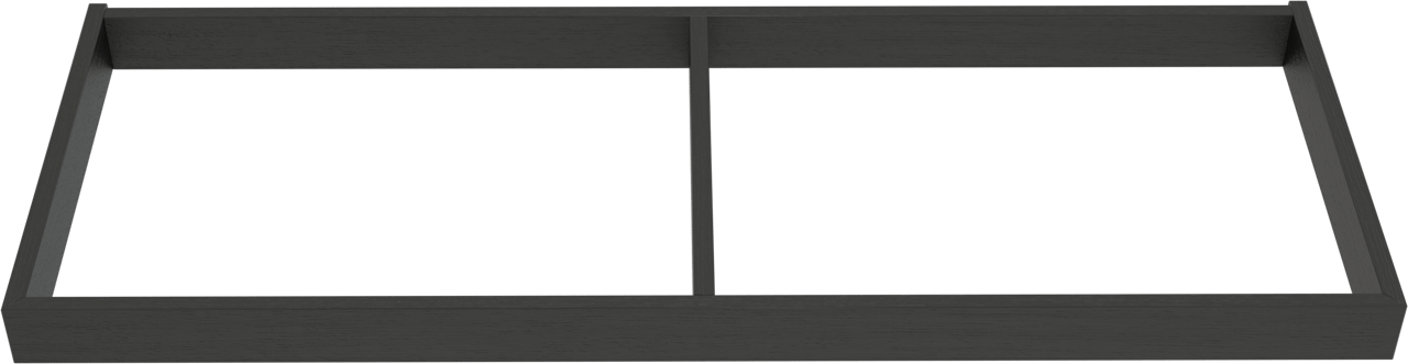 Balmani Lucida sokkel voor wastafelonderkast zwarte eik 120 x 55 cm