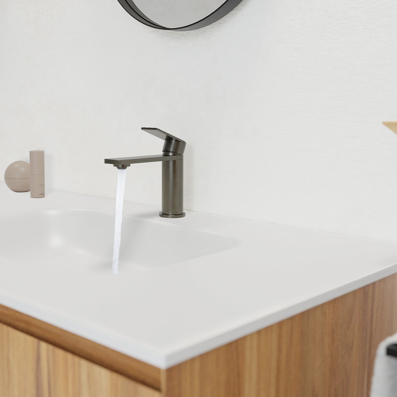 Blaufoss Fenix EcoStart robinet de lavabo standard Brushed GunMetal