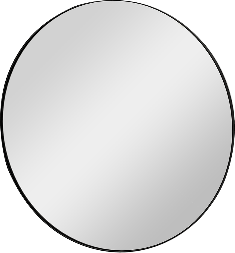 Storke Nero rond badkamerspiegel zwart Ø 80 cm