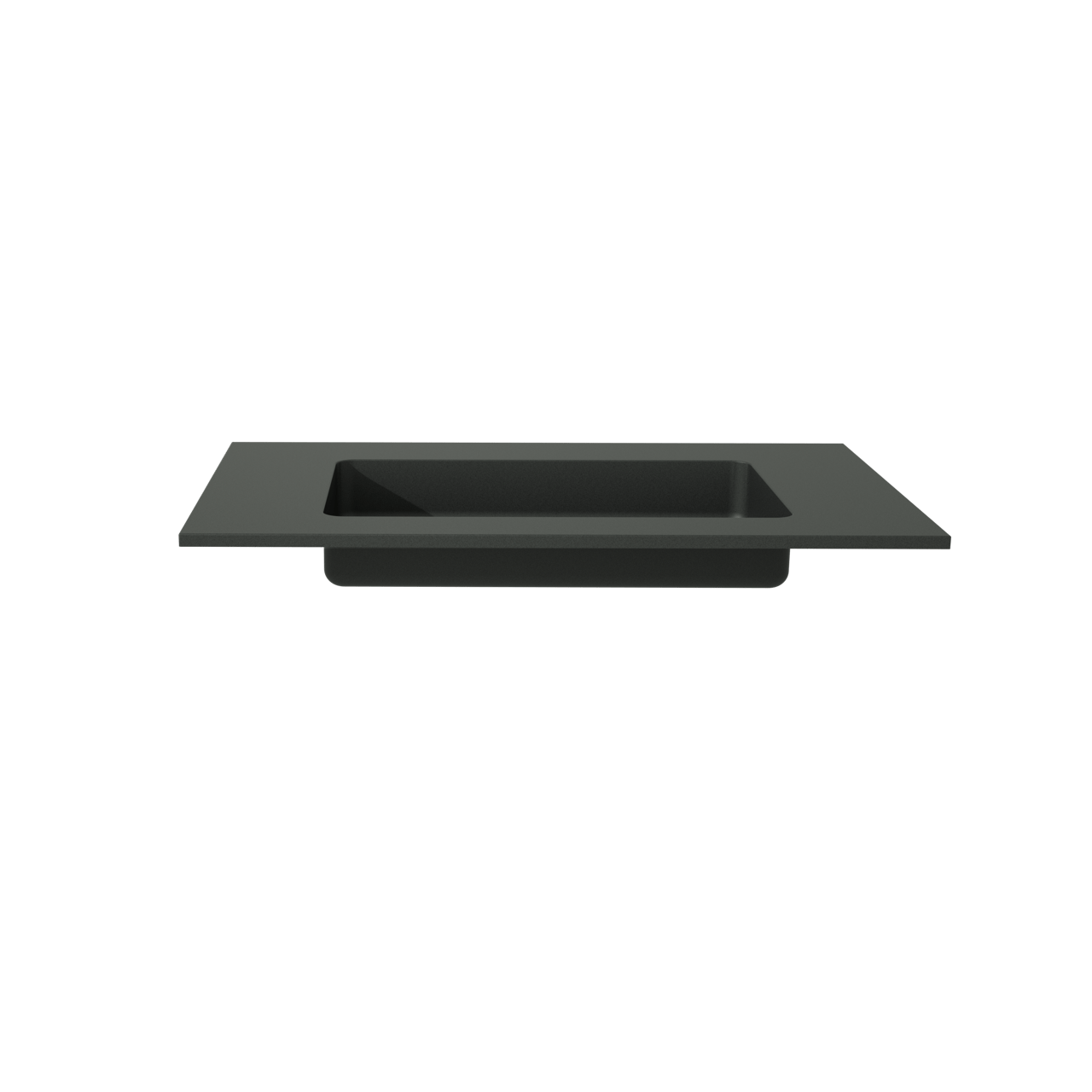 Storke Scuro enkele wastafel mat kwarts 85 x 52 cm