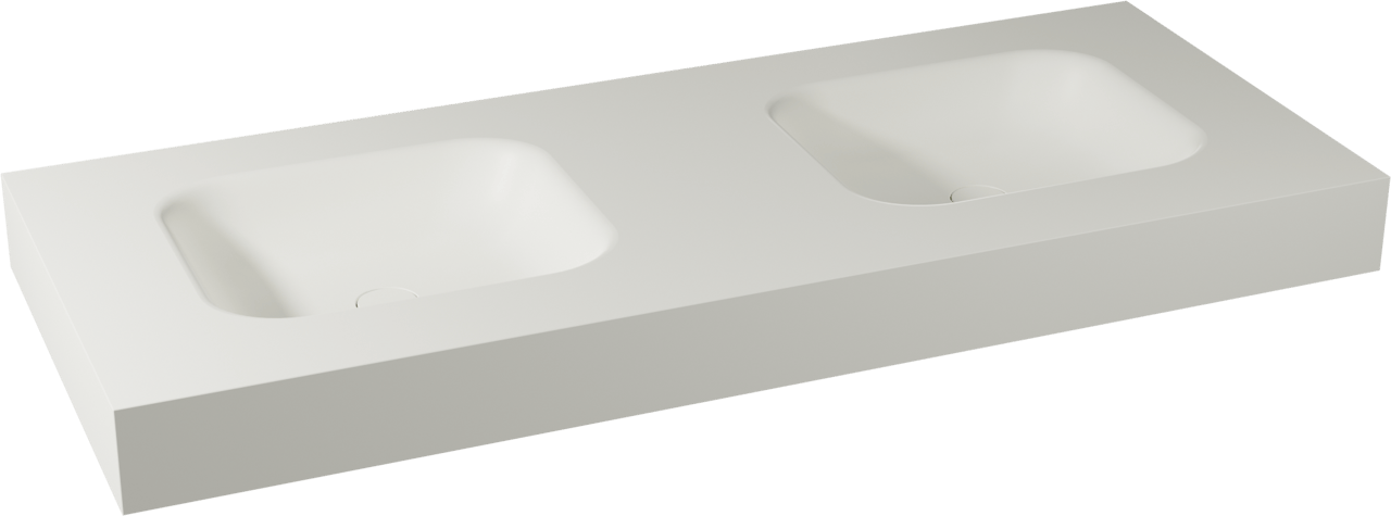 Balmani Arcato plan Solid Surface 135 x 55 cm, crépine non incluse