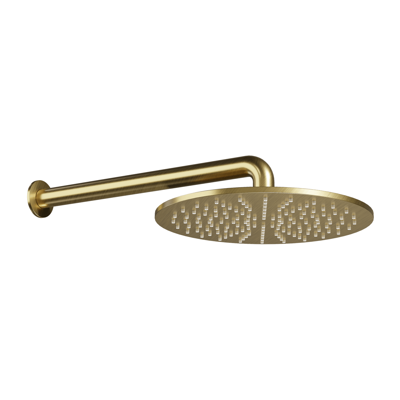 Blaufoss Round 300 tête de douche ronde avec support mural 30 cm Brushed Gold