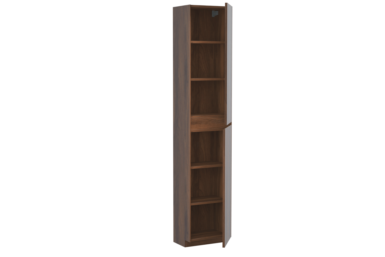 Storke Edge Hängeschrank: Rechts, Nussbaum, 40 x 30 x 200 cm